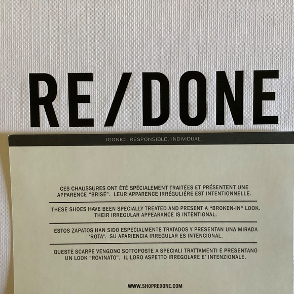 RE/DONE 70s Low Top Skate Sneaker Zebra Print Black White SZ 40 - Picture 14 of 15